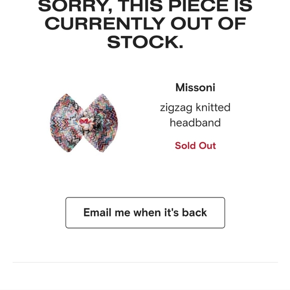 Missoni Zigzag knitted Headband - Picture 7 of 9